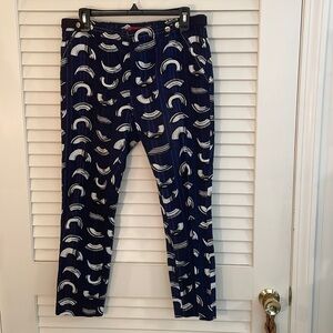 Anthropology Cartonnier Charlie Trouser Half Moon Design Pants